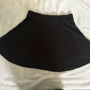 Black swing skirt